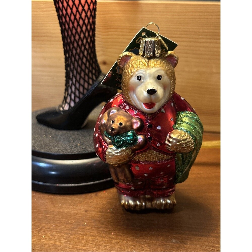 Old World Christmas Ornament-Sleepy Bear  NEW #12409  **RETIRED